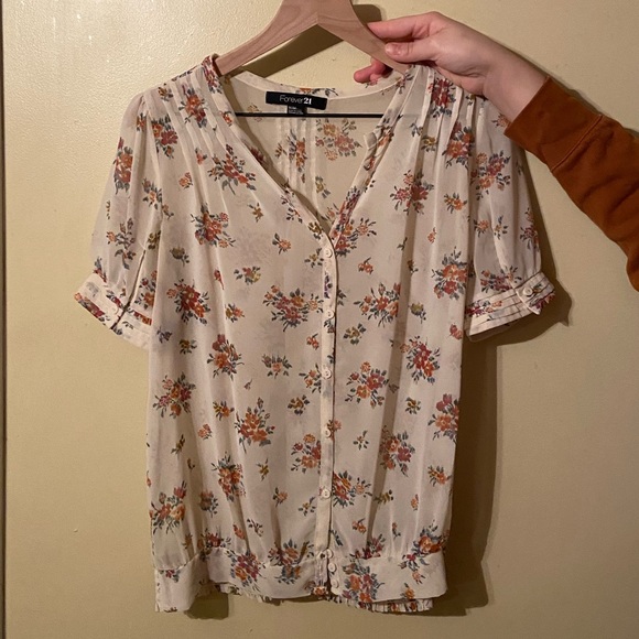 Forever 21 Floral Blouse - Picture 1 of 2